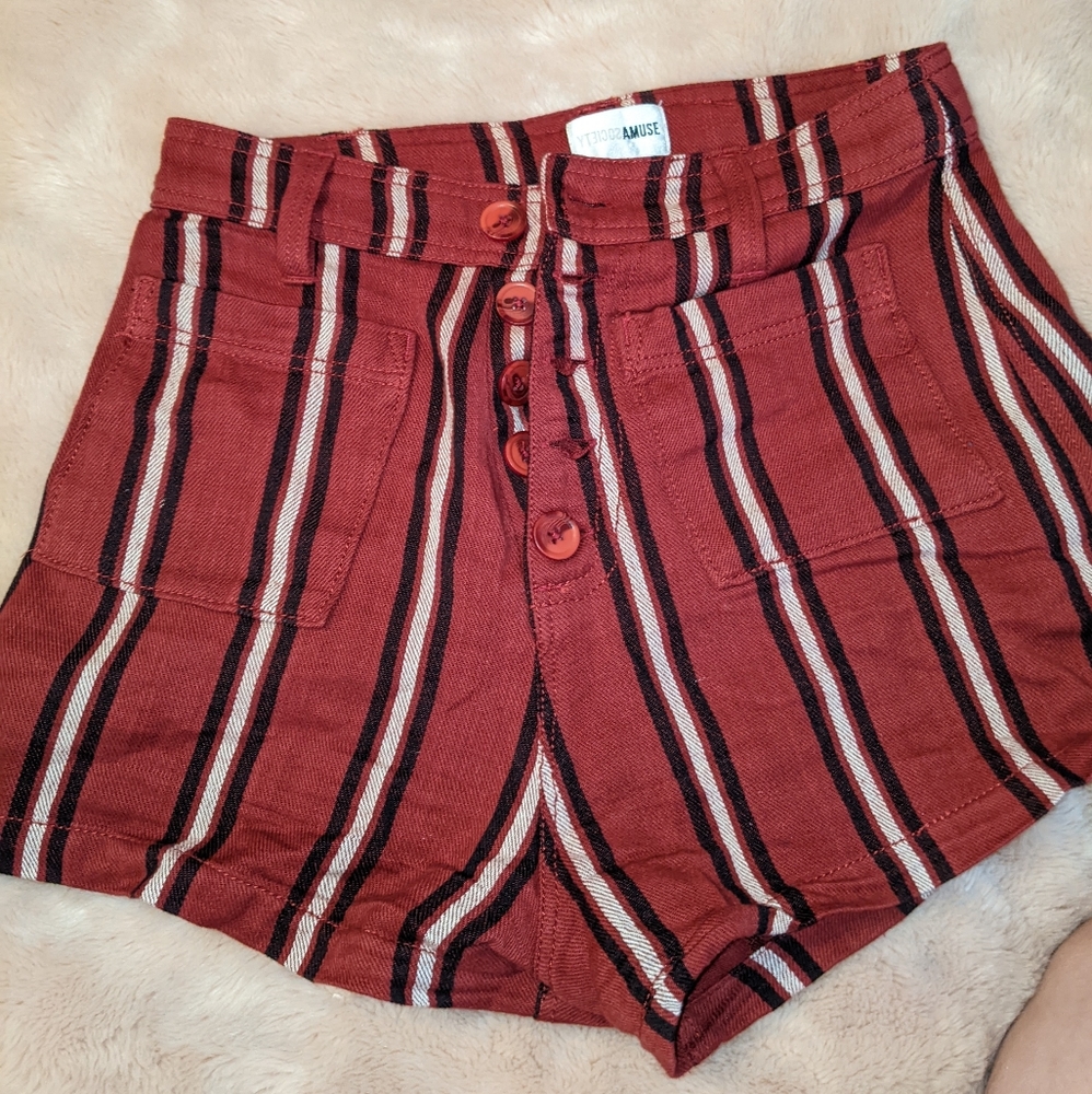 Amuse Society High Waisted Shorts 25/XS
